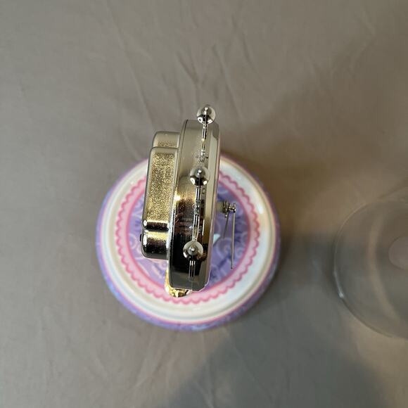 Disney Cinderella Princess Anniversary Free Spinning Pendulum Dome Clock WORKING - Picture 5 of 7